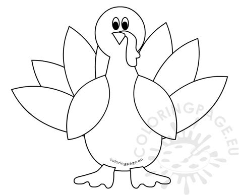 Felt Turkey Pattern Kids Crafts Coloring Page