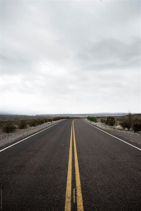 Empty Road In The Desert By Stocksy Contributor Jack Sorokin Stocksy