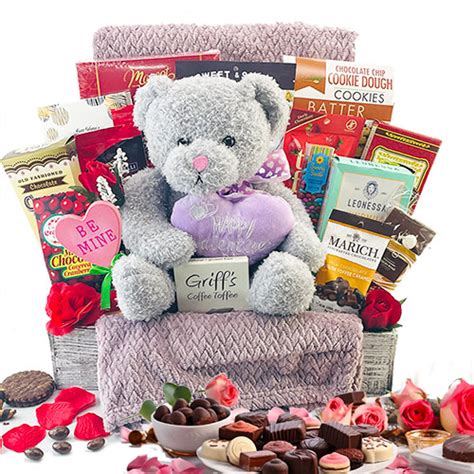 Valentines Day T Baskets Valentines Day Teddy Bear Chocolates Diygb