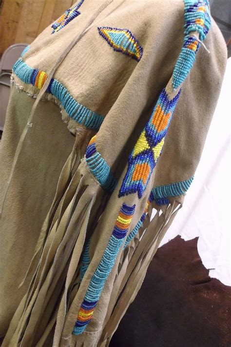 Sioux Beaded Fringed Buckskin Dress