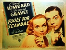 "FOOLS FOR SCANDAL" MOVIE POSTER - "FOOLS FOR SCANDAL" MOVIE POSTER