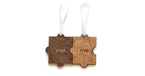 You And Me Puzzle Piece Laser Cut Wood Ornament Best Handmade Ts