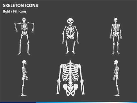 Skeleton Icons Powerpoint Template Ppt Slides