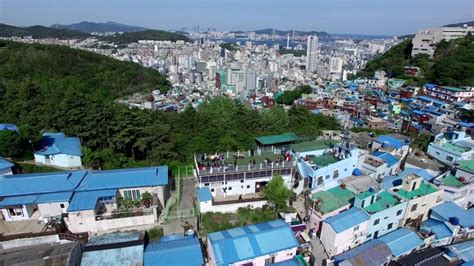 Houses And A Village In Busan South Korea Image Free Stock Photo