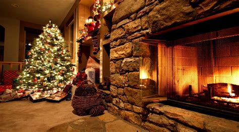 Christmas Fireplace Wallpapers Wallpaper Cave