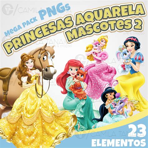 Kit Digital Princesas Disney Mascotes 2 Pague 1 Leve 3 No Elo7