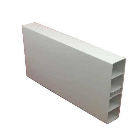 Lame ajourée PVC CLEA blanc 2 8 x 12 x 150 cm Leroy Merlin