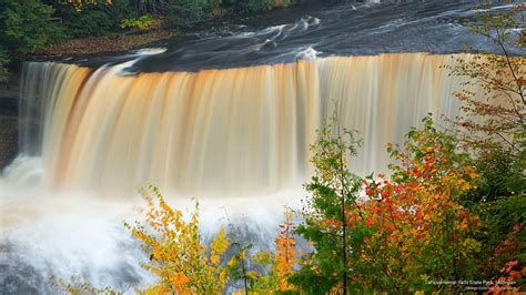 Hd Wallpaper Tahquamenon Falls State Park Michigan Waterfalls