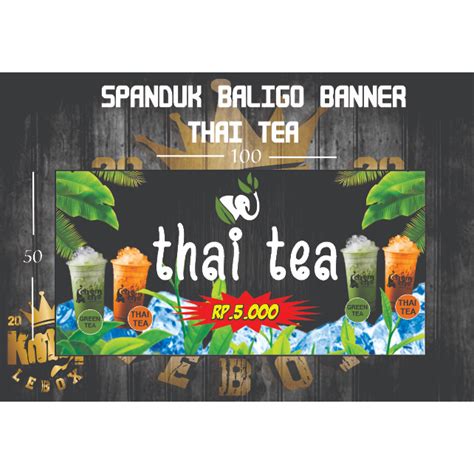 Jual Cetak Spanduk Baligho Banner Murah Thai Tea Shopee Indonesia