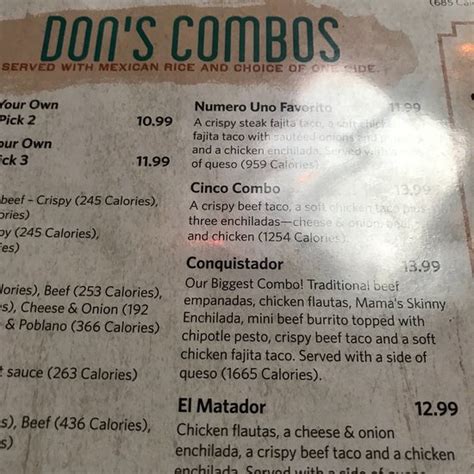 Don Pablos Fort Worth Menu Prices And Restaurant Reviews Tripadvisor