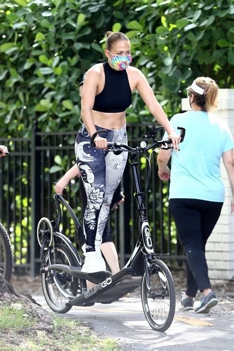 Jennifer Lopez Out For Bike Ride With A Trainer In Miami 01 Gotceleb