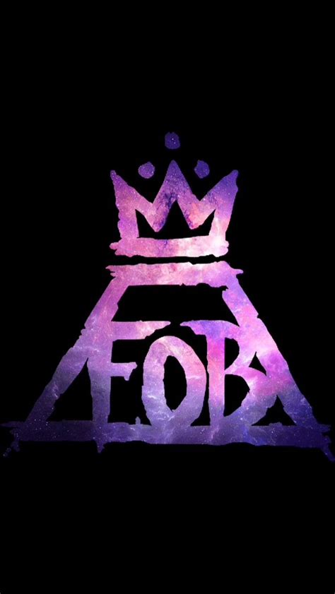 Fall Out Boy Logo Save Rock And Roll 640x1136 Wallpaper