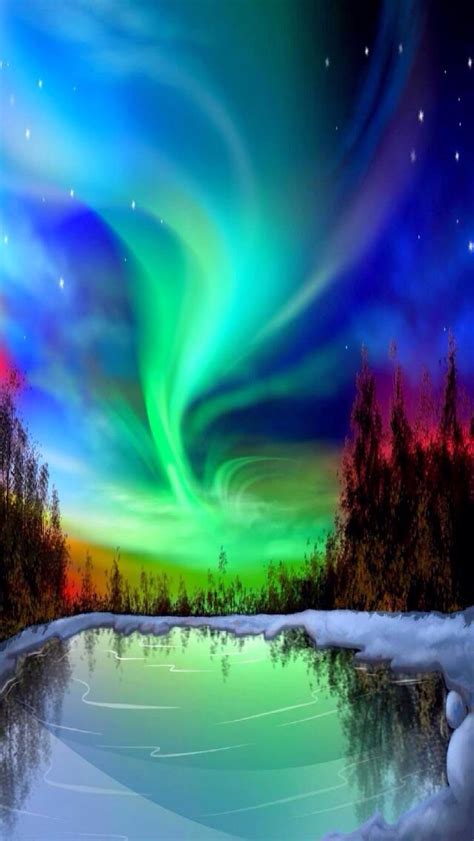 Multi Color Aurora Borealis Nature Photography Beautiful Nature