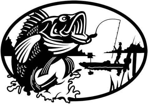 Fishing Svg Dxf Png Fishing Cutting Clipart Fishing Silhouette Files