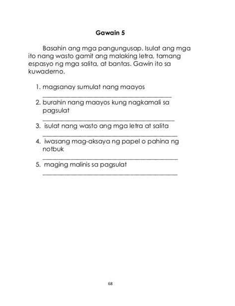Uri Ng Pangungusap At Bantas Worksheets For Grade 1 Resume Sample For