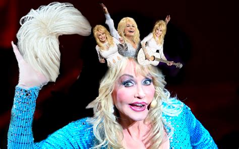Dolly Parton Removes Wig To Reveal Another Smaller Dolly Parton Awf