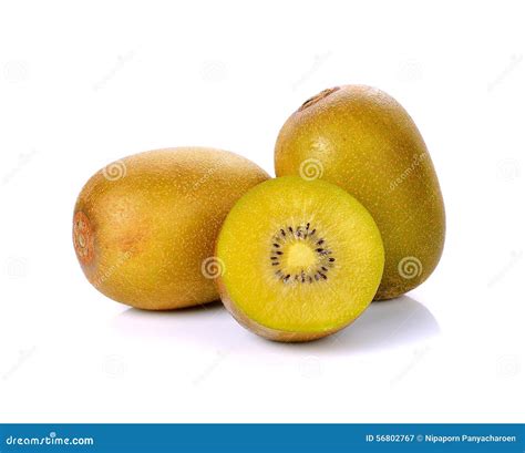 Yellow Kiwi Fruit Stock Image Image Of Golden Slice 56802767