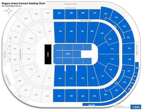 Rogers Arena Seating Charts