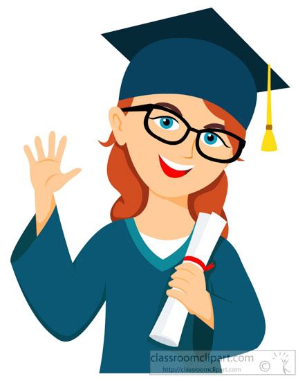 Graduation Clipart Student Holding Degree Graduation Clipart