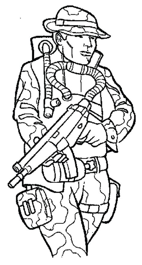 Army Soldier Coloring Pages Army Military
