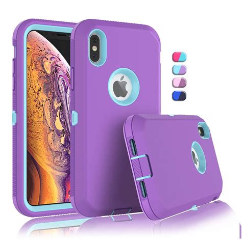 Iphone Xs Iphone X Cases Sturdy Phone Case For Iphone X Xs 58 Tekcoo Full Body Shockproof