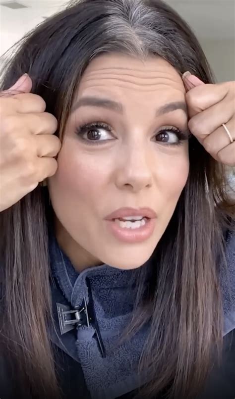Watch Eva Longoria Cover Her Greys In The Most Relatable Hair