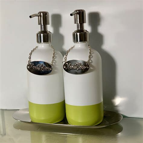 Soap And Lotion Dispenser Set Etsy