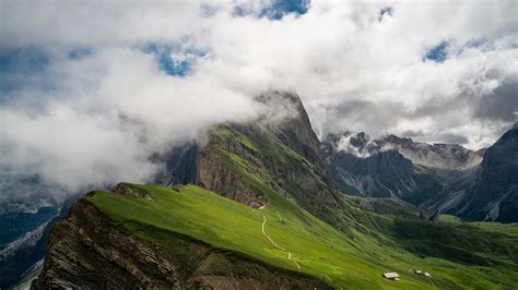 Desktop Wallpapers Alps Italy Seceda Dolomites Nature 2560x1440