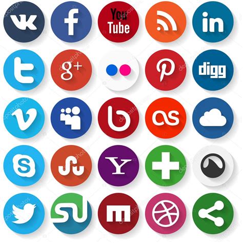 Social Media Icons Stock Vector Image By ©equipoise 38326531