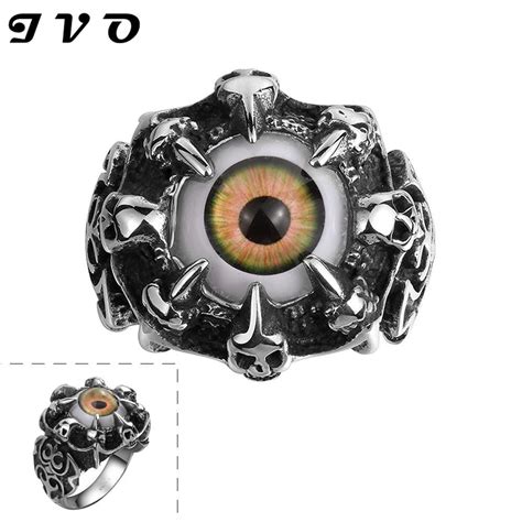 2015 New Style Fashion Vintage Skull Rings Jewelry Men Ring 316l