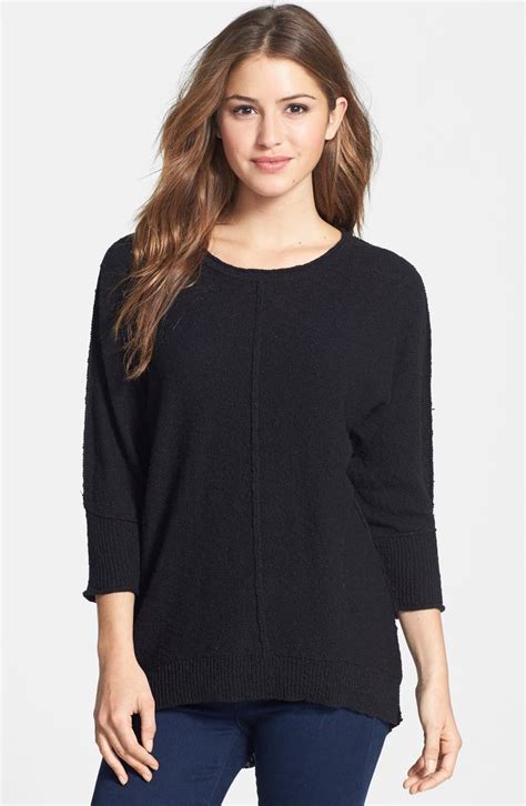 Two By Vince Camuto Reverse Detail Dolman Sleeve Sweater Nordstrom