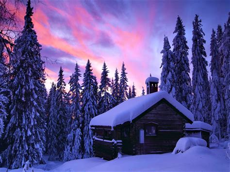 Winter Sunset Hd Wallpaper Background Image 1920x1440 Id882490