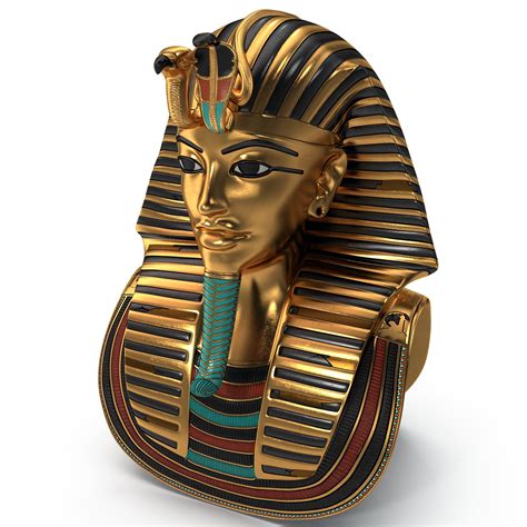 3d Model Of Gold Death Mask Tutankhamun