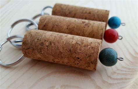 Diy Wine And Cork Keychain How To Instructional Lady