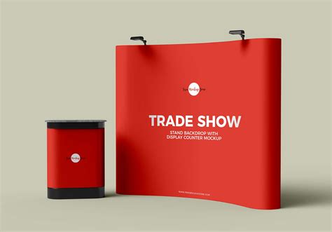 Free for individual and commercial use. Free Trade Show Stand Mockup (PSD)