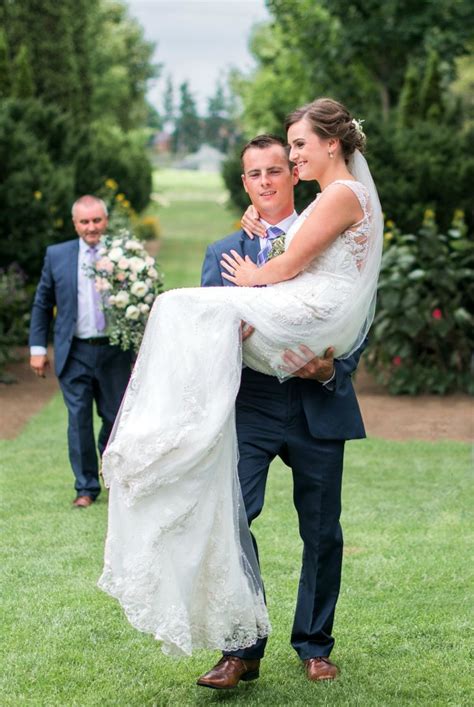 Groom Carries His Wheelchair Bound Wife Down The Aisle Oversixty