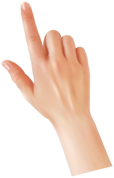 Hand With Touching Finger PNG Clipart Gallery Yopriceville High