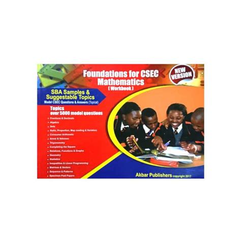 Foundations For Csec Mathematics Workbook Grand Pharmacy