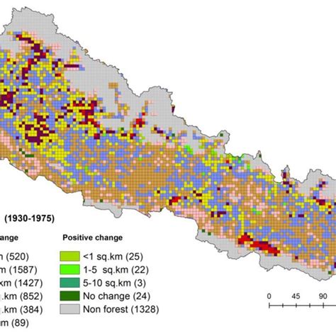 Areal Extent Of Forest Cover In Nepal 1930 2014 Download Table