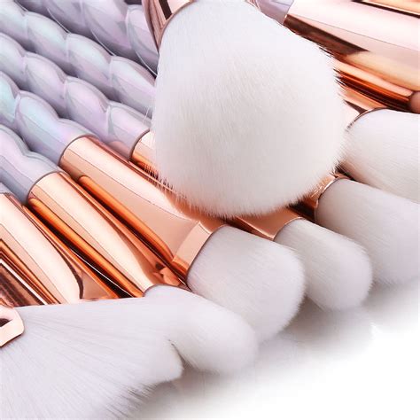Unicorn Horn Makeup Brushes 10 Pieces Dolovemk Beauty