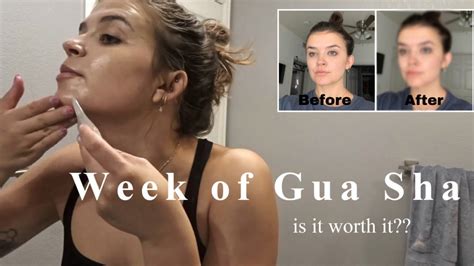 I Tried Facial Gua Sha For A Week And Here Are The Results Youtube