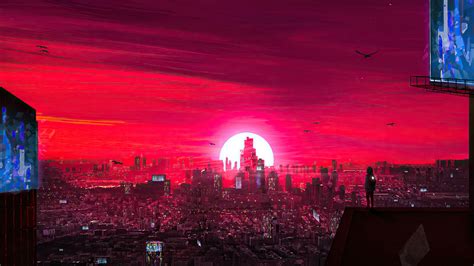 1366x768 Alone Cyberpunk Morning 4k Laptop Hd Hd 4k Wallpapersimages