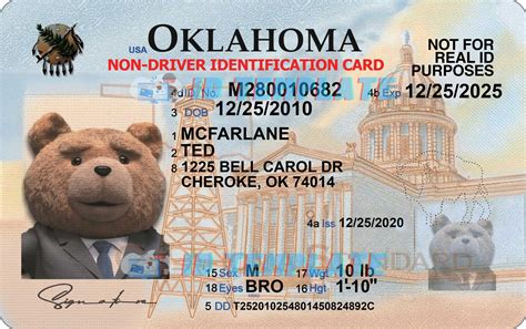 Oklahoma Id Card Template V2 1200dpi