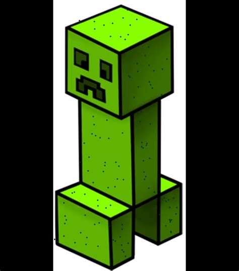 Draw Minecraft Creeper Draw Minecraft Characters Begin By Drawing A