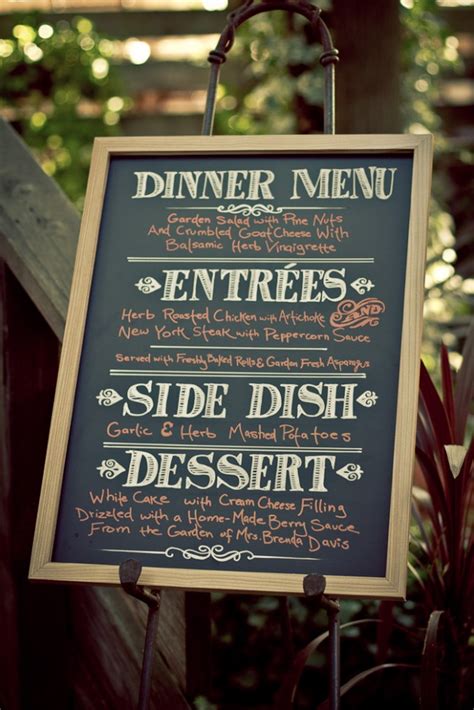 Picking out the wedding menu ideas for your wedding is one of the most crucial parts of your wedding checklist. 25 Innovative Ways to Showcase a Menu | Brit + Co