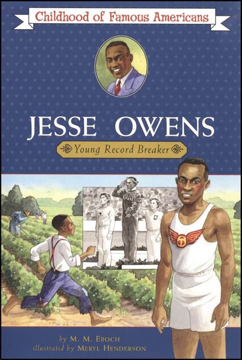 Jesse Owens Childhood Of Famous Americans Aladdin Paperbacks