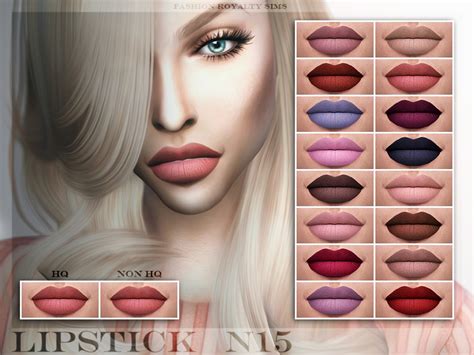 Fashionroyaltysims Frs Lipstick N15