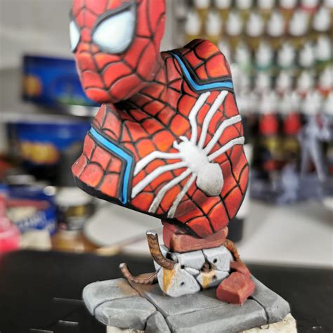 3d Print Of Spider Man Bust By Stefanocanonica
