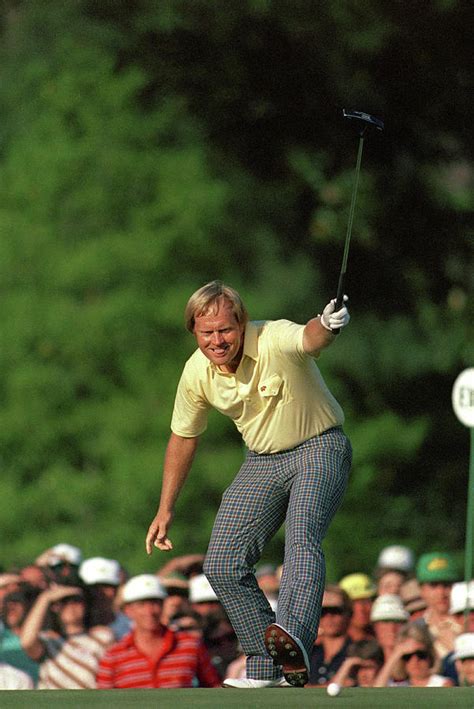 Masters Jack Nicklaus Winning Put 1986 Photograph By Peter Nowell Pixels
