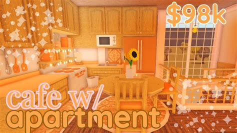 Bloxburg Autumn Cafe And Apartment House Build Pt 2 Youtube